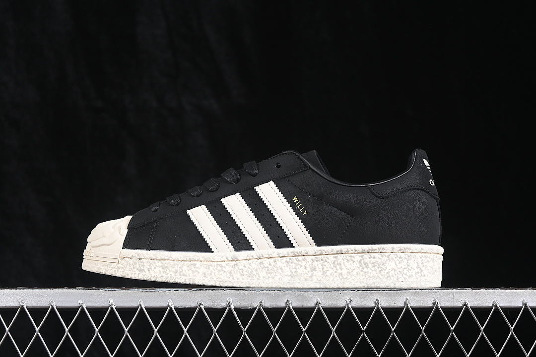 Unbranded [KJ2029]-[SUPERSTAR II SHELL TOE CASUAL SNEAKERS BLACK/WHITE]-[WOMAN:35-39]-[MAN:40-44], photo 1