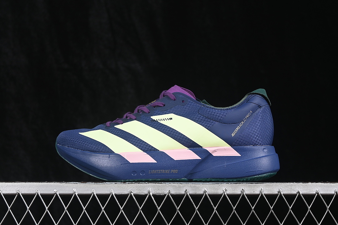 Adidas Adidas LIGHT AND LOW TOP RUNNING SHOES NAVY BLUE/GREEN/PINK · KI1465, photo 1