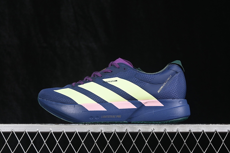 Adidas Adidas LIGHT AND LOW TOP RUNNING SHOES NAVY BLUE/GREEN/PINK · KI1465, photo 1