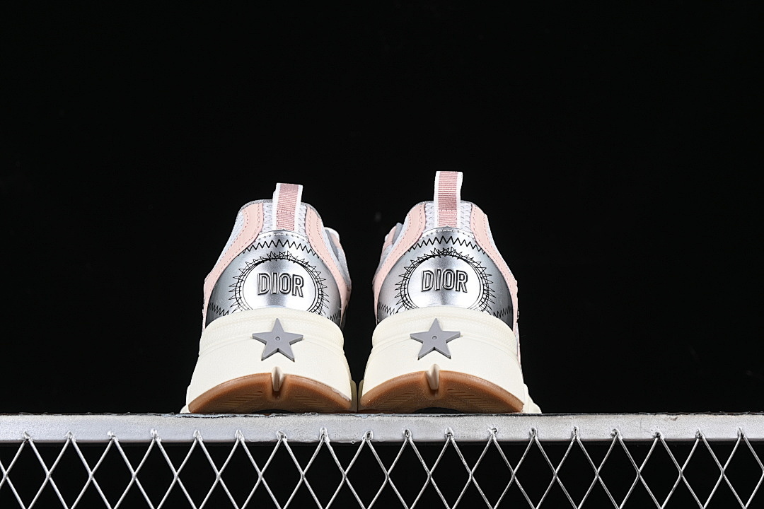 On Running [ROUND TOED LACE UP CASUAL SPORTS RUNNING SHOES WHITE/PINK/SILVER]-[WOMAN:36-39]-[MAN:40-45] - Image 9