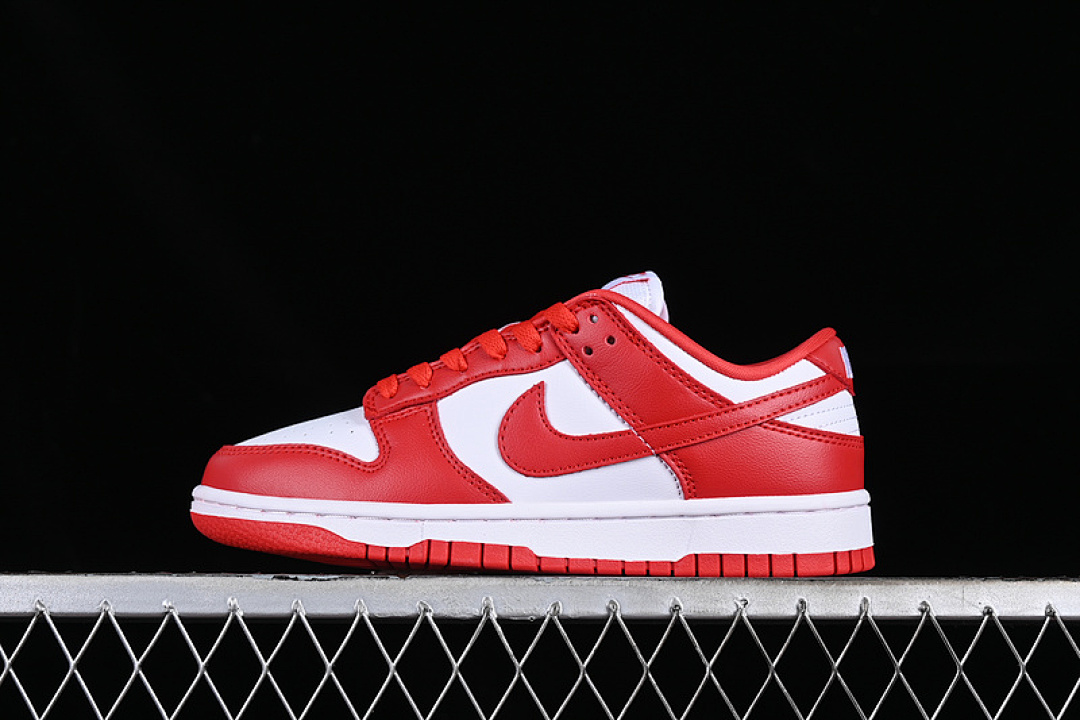 Nike DUNK LOW RETRO SP ST JOHN S WHITE/UNIVERSITY RED · CU1727-100, photo 1
