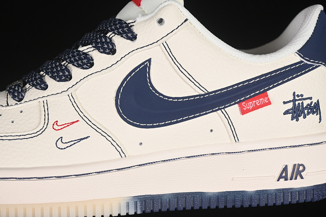 Nike [HH7518-072]-[AIR FORCE 1 07 LOW WHITE/BLUE/RED]-[WOMAN:36-39]-[MAN:40-45] - Image 8