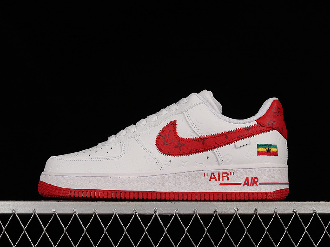Nike [LD0212]-[L*V X AIR FORCE 1 LOW 07 WHITE/RED/WHITE]-[WOMAN:36-39]-[MAN:40-45], photo 1
