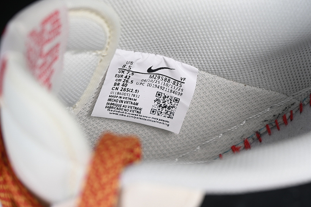 Nike [MZ9588-835]-[AIR FORCE 1 07 LOW CASUAL SNEAKERS WHITE/BLACK/RED]-[WOMAN:36-39]-[MAN:40-45] - Image 6