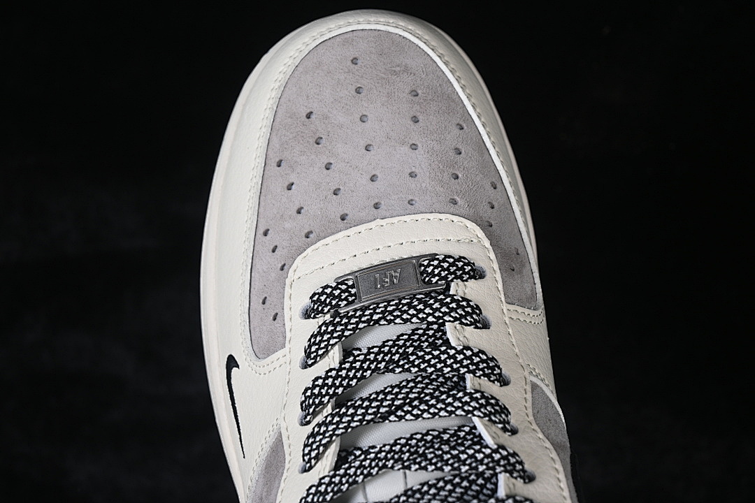Nike [XD9314-617]-[AIR FORCE 1 07 LOW WHITE/GREY/BLACK]-[WOMAN:36-39]-[MAN:40-45] - Image 10