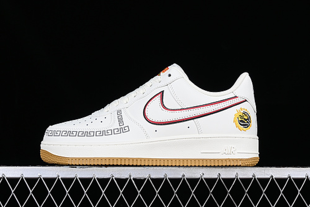 Nike [CH9686-668]-[AIR FORCE 1 07 LOW BLACK/WHITE/RED]-[WOMAN:36-39]-[MAN:40-45], photo 1