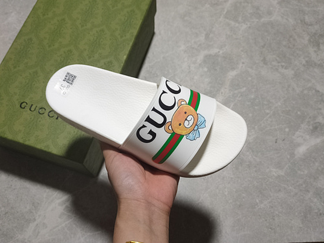 Gucci Gucci [ SLIPPERS WHITE/BLACK/RED]-[WOMAN:35-39]-[MAN:40-44], photo 1