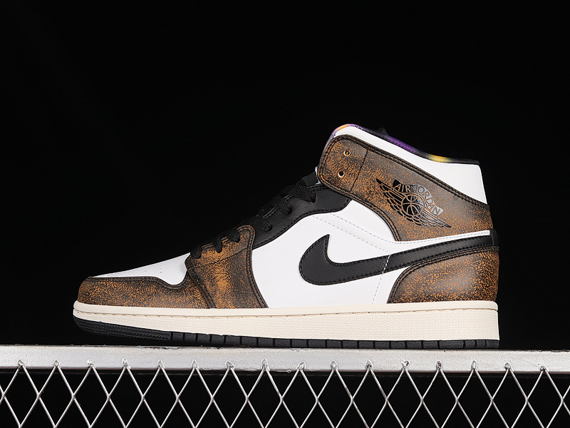 Jordan AIR Jordan 1 MID WEAR AWAY BLACK/TAXI-WHITE-SAIL · DQ8417-071, photo 1
