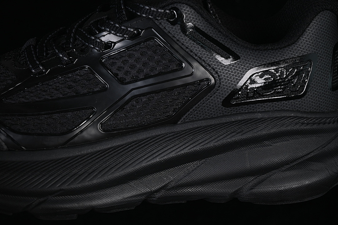 On Running [1155370 BBNB]-[ONE ONE CLIFTON 9 KNITTED MESH RUNNING SHOES BLACK/INKINESS]-[WOMAN:36-39]-[MAN - Image 7