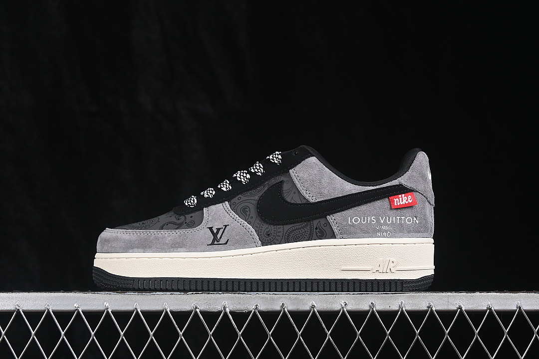 Nike Nike AIR FORCE 1 07 LOW CASUAL SNEAKERS GREY/BLACK/WHITE · RJ1988-002, photo 1