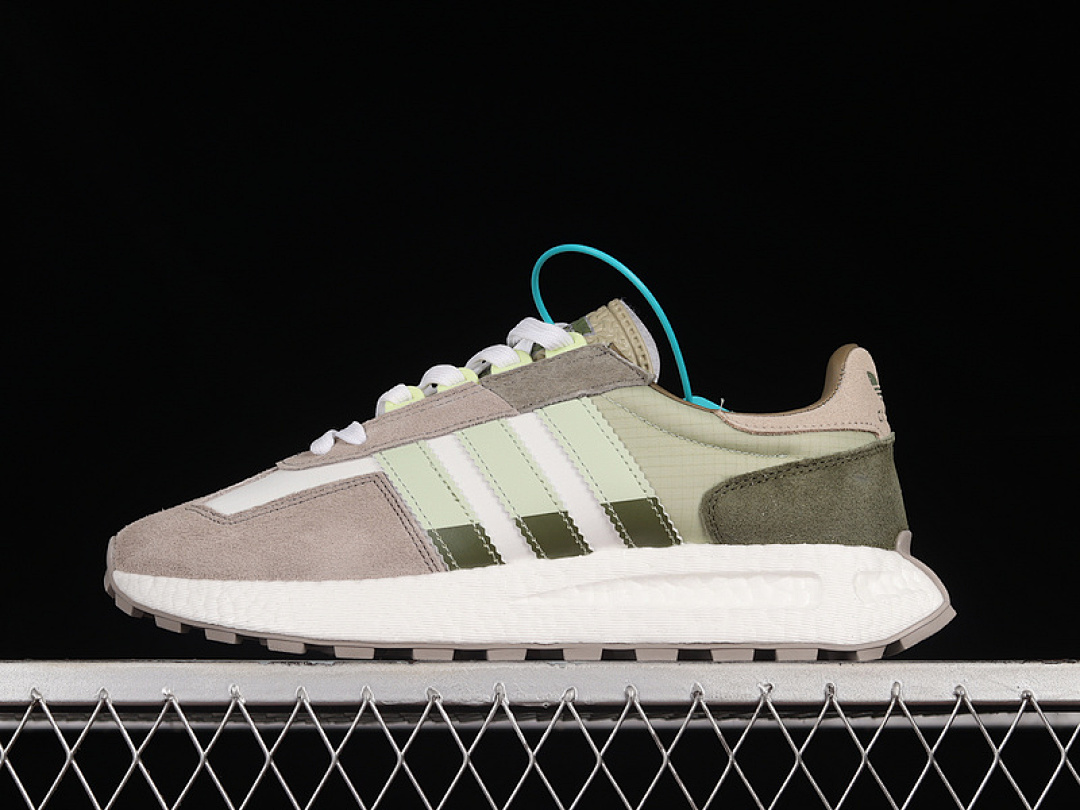 Unbranded [HP7742]-[RETROPY E5 SHOES DARK GREEN/CLOUD WHITE/GREY]-[WOMAN:36-39]-[MAN:40-45], photo 1