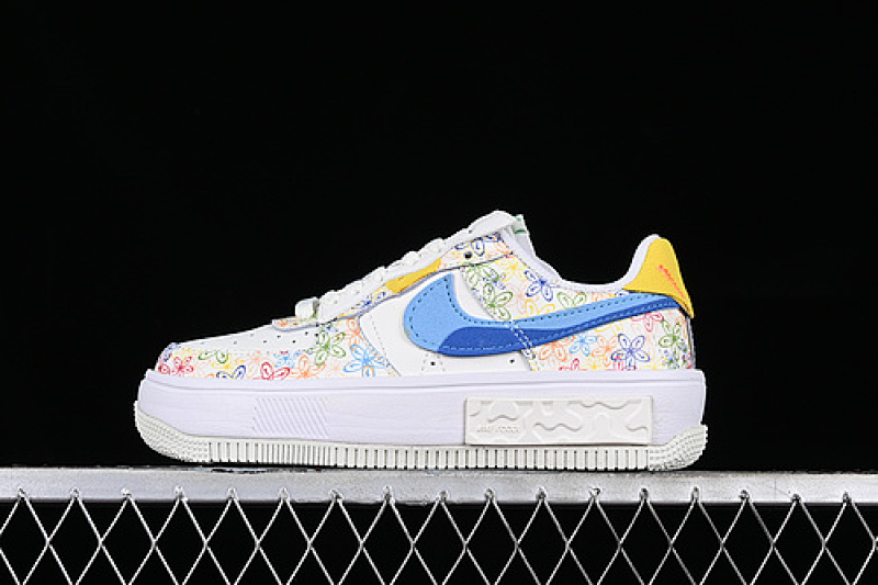Nike Nike AIR FORCE 1 FONTANKA WHITE/BLUE/YELLOW/GREY · DV3211-100, photo 1