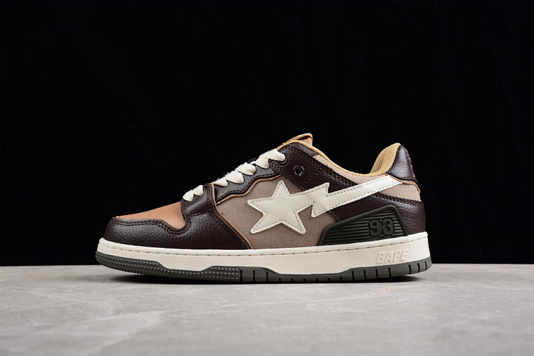 Bape [BAPE SK8 STA TO NIGO BROWN/DARK BROWN/WHITE]-[WOMAN:36-39]-[MAN:40-45], photo 1