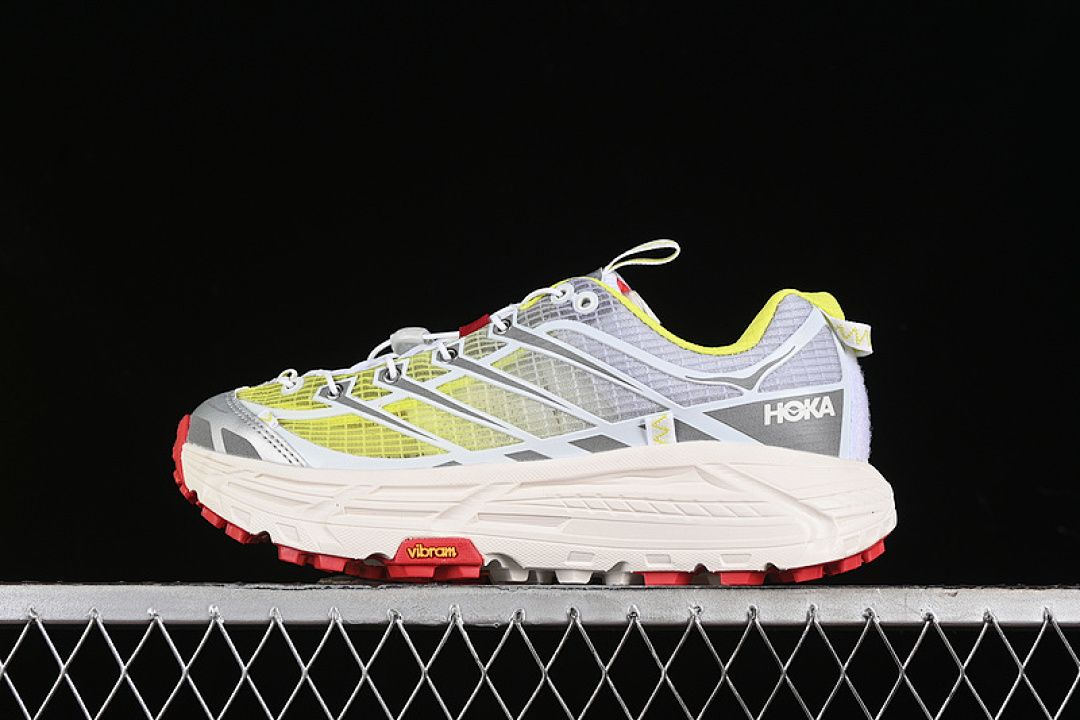 Hoka [1153931 WNN]-[HOKA MAFATE THREE 2 WHITE/GREY/RED/GREEN]-[WOMAN:36-39]-[MAN:40-45] - Image 2