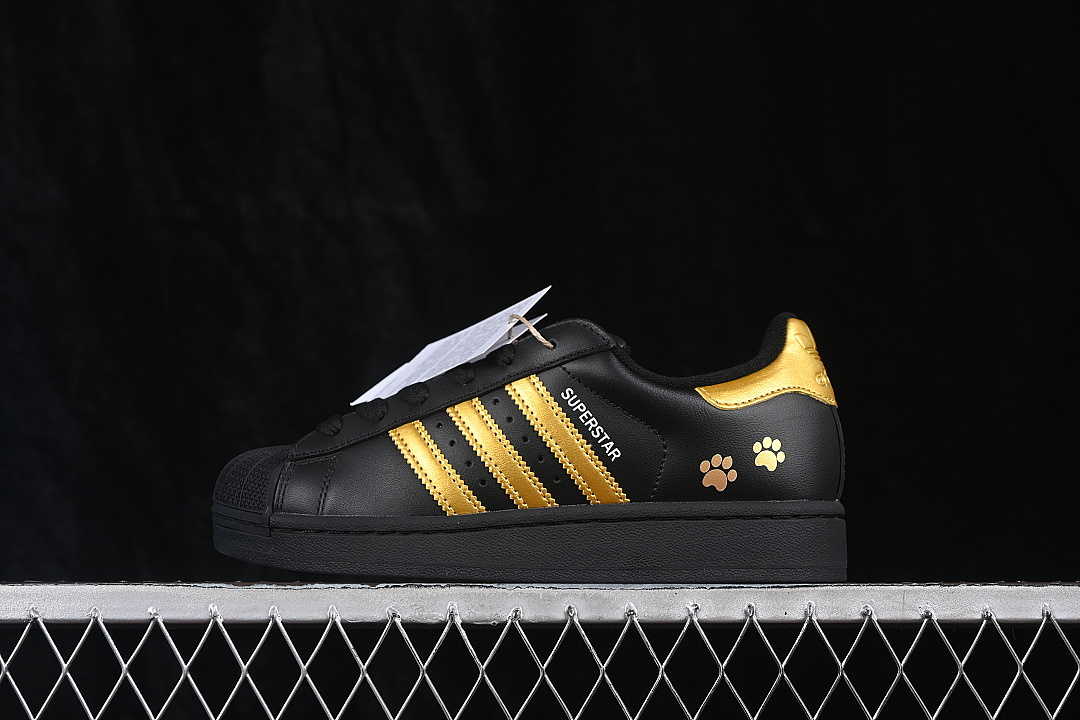 Unbranded [JH9977]-[SUPERSTAR II SHELL TOE CASUAL SNEAKERS GOLDEN/BLACK]-[WOMAN:35-39]-[MAN:40-45], photo 1