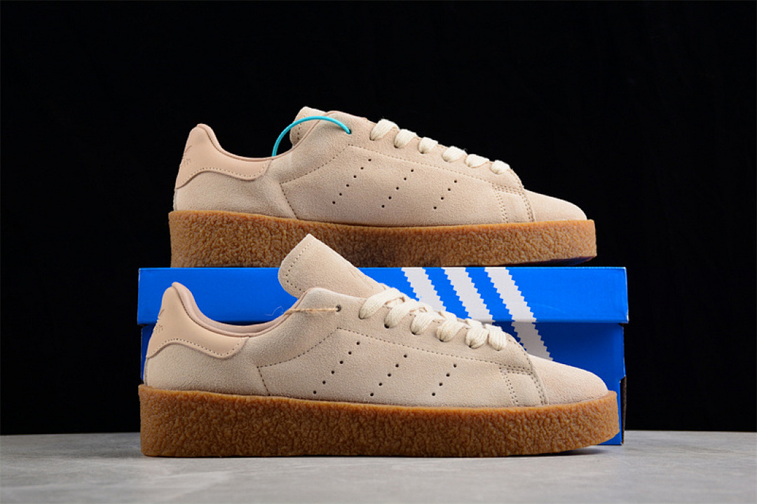 Adidas [HQ6837]-[ADIDAS SAMBA VEGAN TEAM STAN SMITH CREPE SAND STRATA/MAGIC BEIGE/SUPPLIER COLOUR] - Image 2