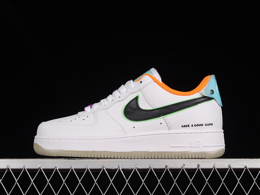 Nike [DO2333-101]-[AIR FORCE 1 LOW 07 LE HAVE A GOOD GAME WHITE/BLACK/TEAM ORANGE/TEAL], photo 1