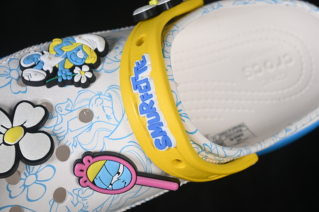 Crocs [ROUND-TOED THICK-SOLED SLIPPERS WHITE/YELLOW/BLUE]-[WOMAN:34-39]-[MAN:40] - Image 5