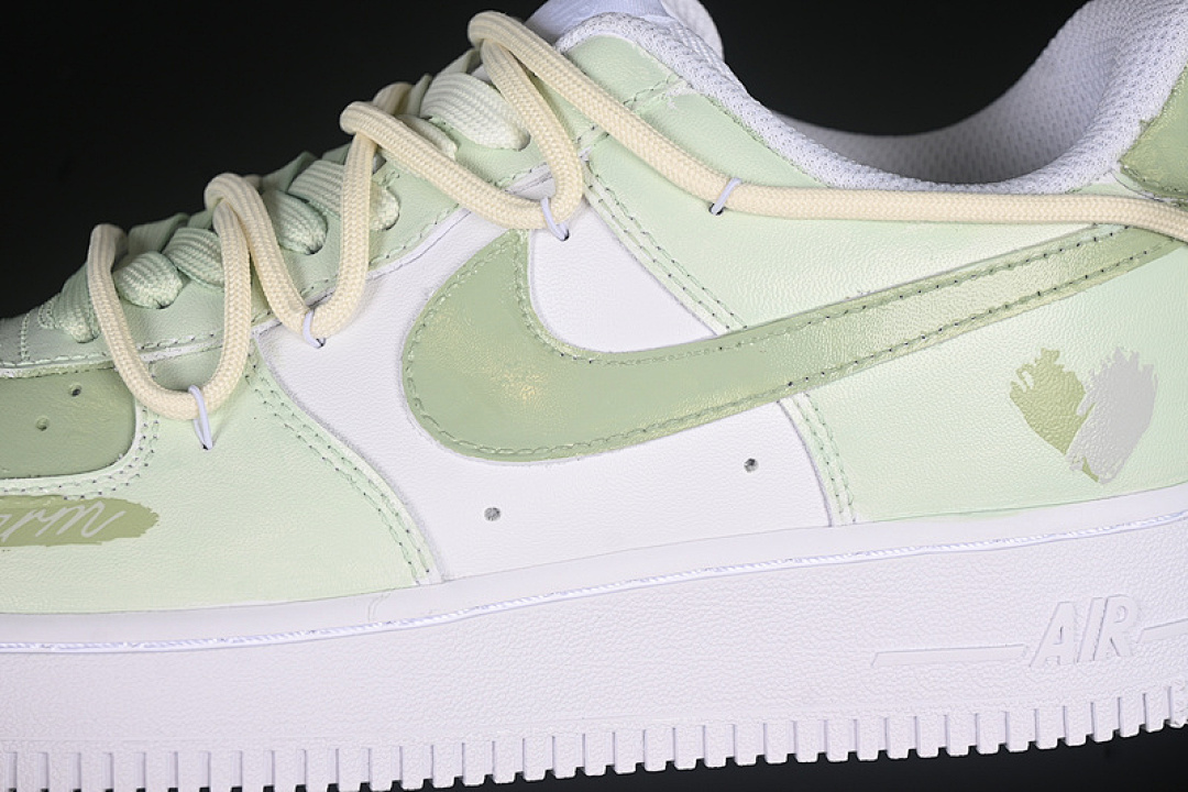 Nike [DH2920-111]-[AIR FORCE 1 07 LOW GREEN LOVE WHITE/GREEN]-[WOMAN:36-39]-[MAN:40-45] - Image 7