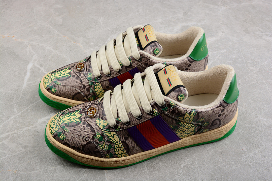 Gucci [GU*CCI DISTRESSED SCREENER SNEAKER GREY/PURPLE/RED-GREEN]-[WOMAN:35-39]-[MAN:40-45] - Image 11