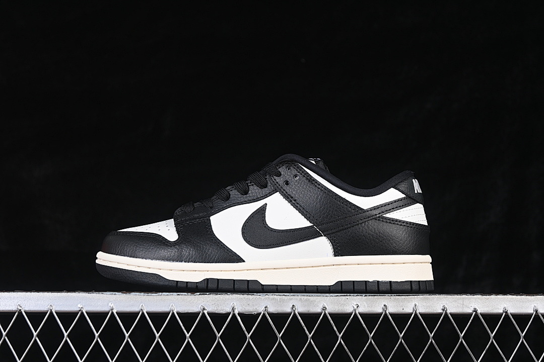 Unbranded [HQ7487-100]-[DUNK LOW CASUAL SNEAKERS BLACK/WHITE]-[WOMAN:35.5-39]-[MAN:40-46], photo 1