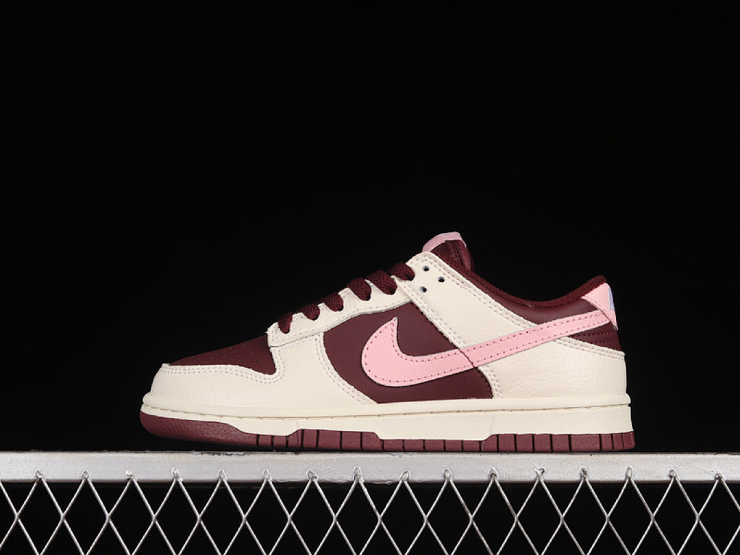 Unbranded [DR9705-100]-[SB DUNK LOW PALE IVORY/MEDIUM SOFT PINK/NIGHT MAROON]-[WOMAN:36-39]-[MAN:40-45], photo 1