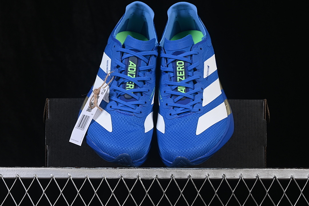 Adidas [JP6622]-[ADIZERO ADIOS PRO 4 BLUE/CLOUD WHITE/LIME BURST]-[WOMAN:36-39]-[MAN:40-45] - Image 13