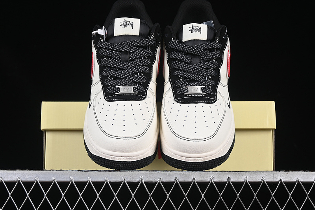 Nike [XS1958-518]-[AIR FORCE 1 07 LOW WHITE/BLACK/RED]-[WOMAN:36-39]-[MAN:40-45] - Image 13