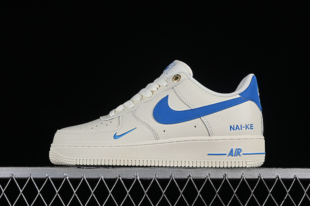 Nike Nike AIR FORCE 1 07 LOW NAI-KE WHITE/BLUE · NK0621-111, photo 1