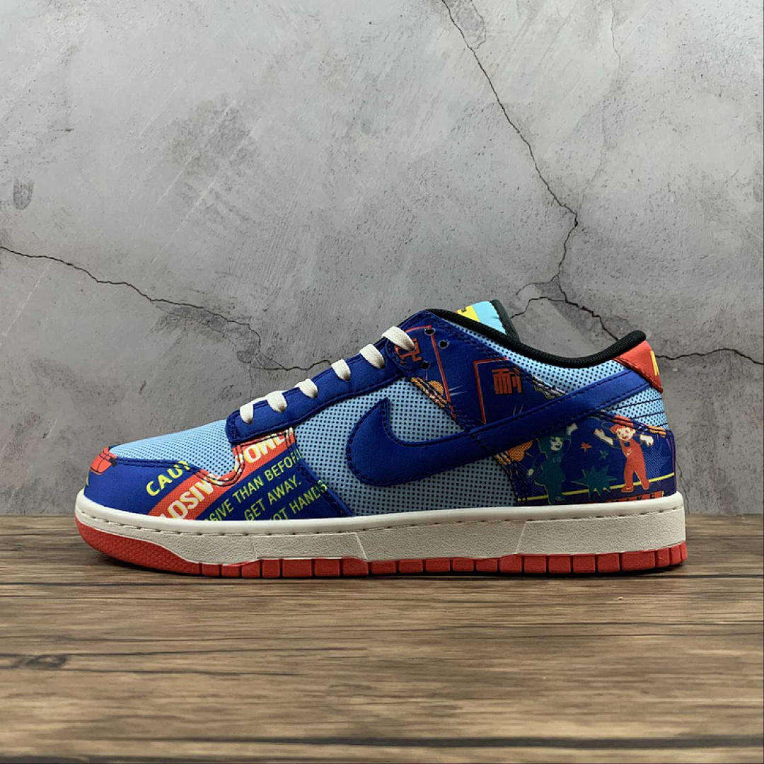 Unbranded [DH4966-446]-[SB DUNK LOW CHINESE NEW YEAR FIRECRACKER COPA/HYPER BLUE/CHILE (RED]), photo 1