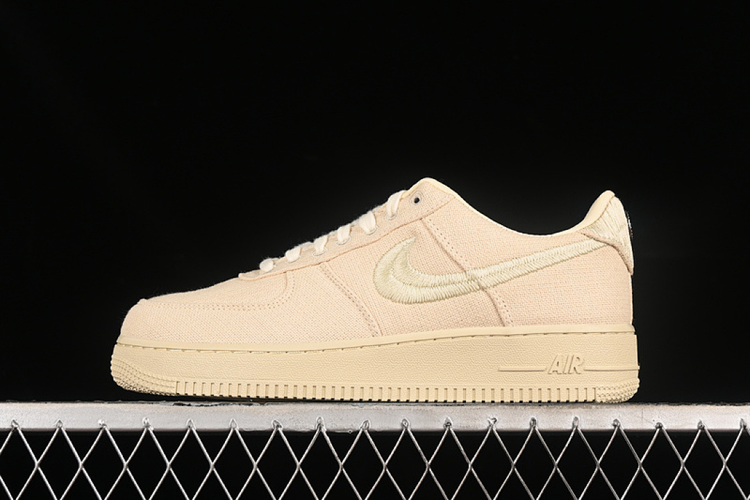 Nike [CZ9084-200]-[STUSSY X AIR FORCE 1 LOW FOSSIL STONE/SAIL/OFF WHITE]-[WOMAN:36-39]-[MAN:40-45], photo 1