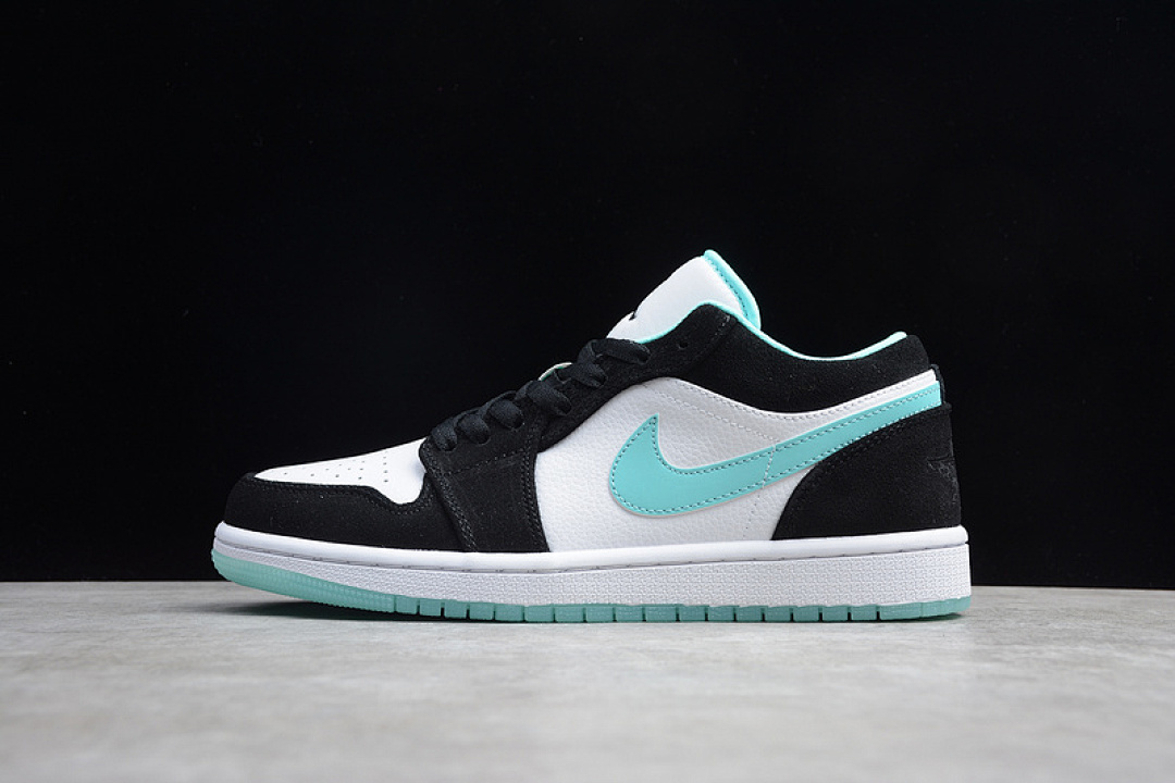 Jordan [CQ9828-131]-[GZ AIR JORDAN 1 LOW WHITE/BLACK-ISLAND GREEN]-[WOMAN:36-39]-[MAN:40-47], photo 1