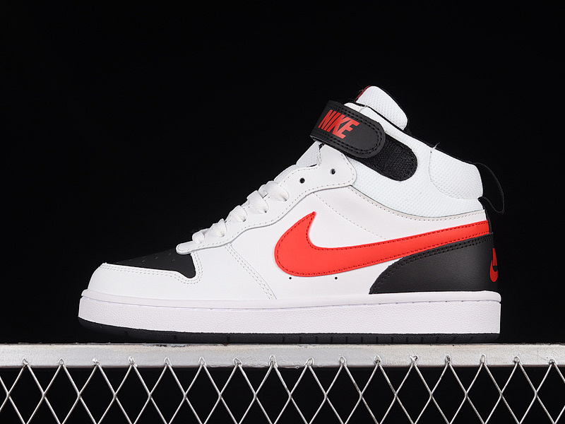 COURT BOROUGH MID 2 GS WHITE/BLACK/UNIVERSITY RED · CD7782-110, photo 1