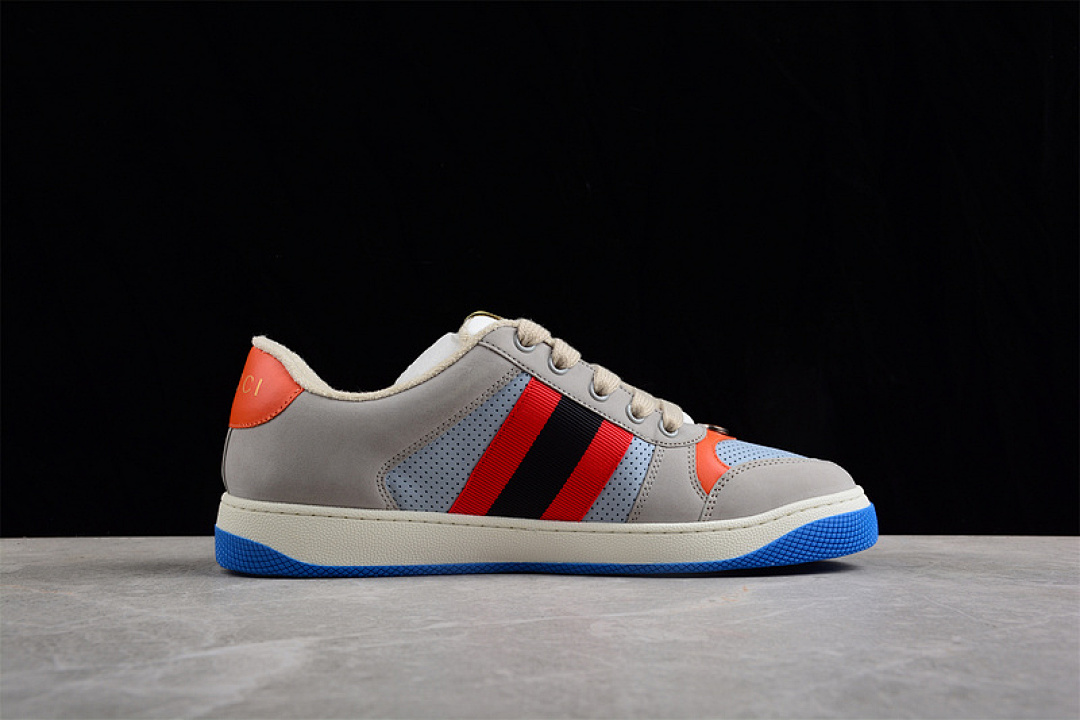 Gucci [GU*CCI ACE EMBROIDERED LOW-TOP GREY/MULTI-COLOR]-[MAN:40-45] - Image 12
