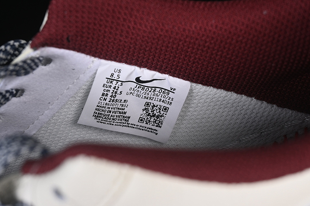 Nike [JP8028-069]-[AIR FORCE 1 07 LOW WHITE/NAVY BLUE/WINE RED]-[WOMAN:36-39]-[MAN:40-45] - Image 6