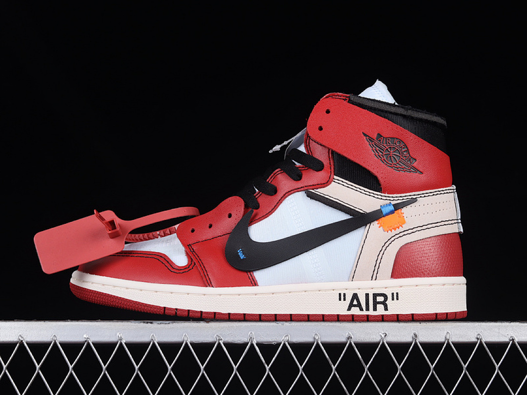 Jordan OG OW X AIR Jordan 1 RETRO HIGH OG CHICAGO WHITE/BLACK-VARSITY RED-BLACK · AA3834-101, photo 1