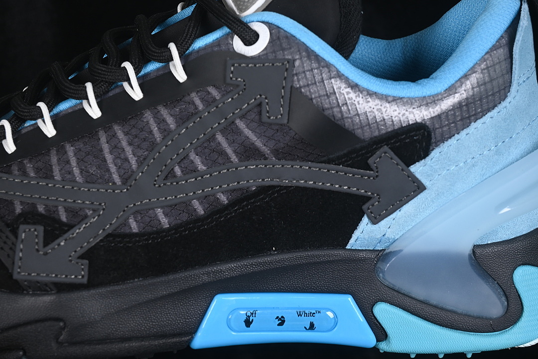Unbranded [VIRGIL ABLOH CO BRANDED RETRO RUNNING SHOES SKY BLUE/BLACK]-[WOMAN:36-39]-[MAN:40-47] - Image 6
