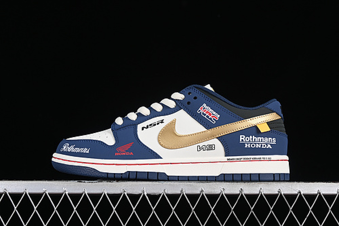 Unbranded [MU0232-365]-[SB DUNK LOW WHITE/BLUE/GOLD]-[WOMAN:36-39]-[MAN:40-45], photo 1