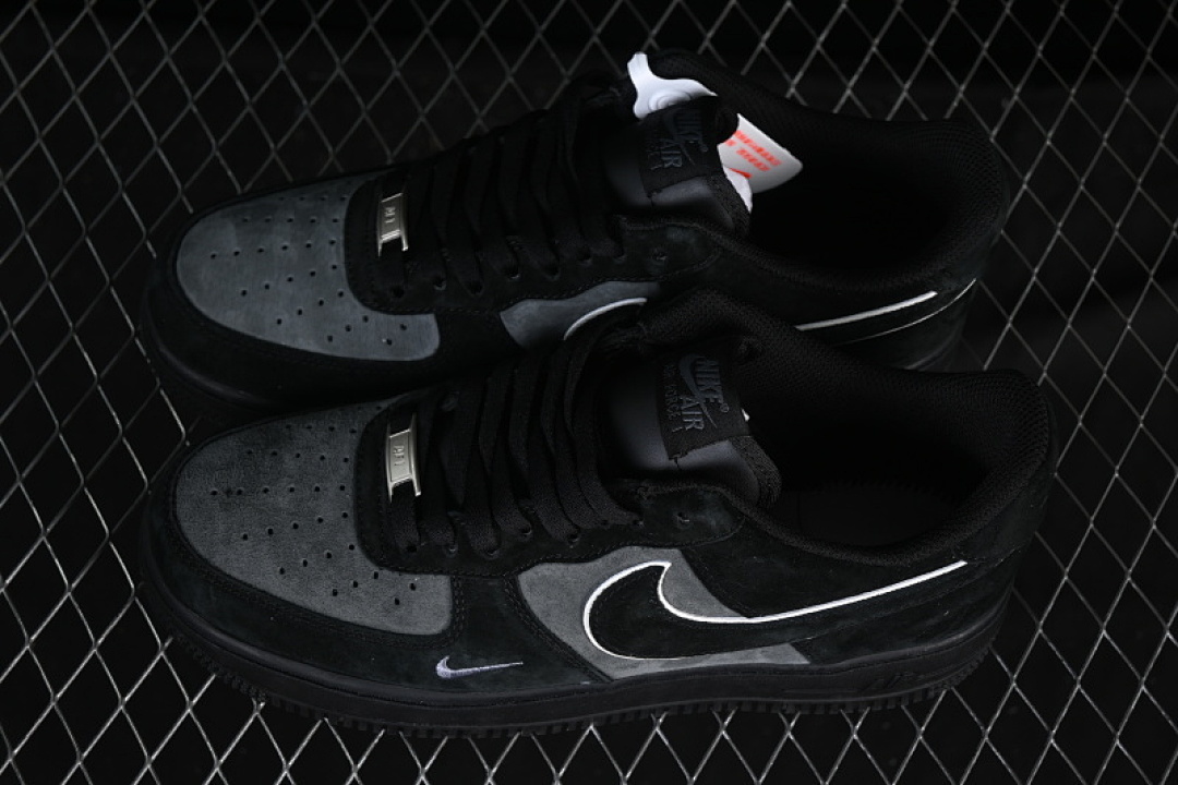 Nike [ZH0316-134]-[AIR FORCE 1 07 CASUAL SNEAKERS DARK GRAY/BLACK]-[WOMAN:36-39]-[MAN:40-45] - Image 10