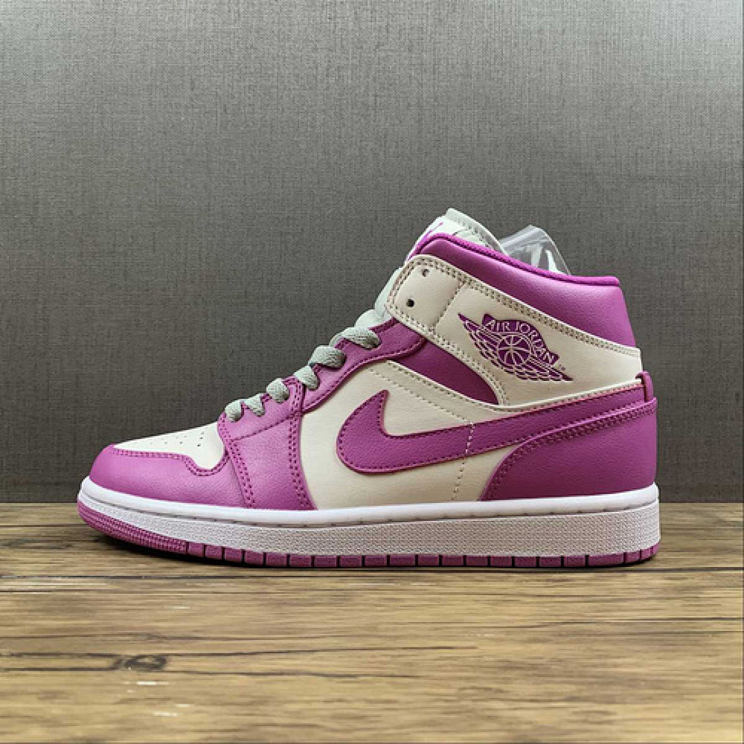 Jordan AIR Jordan 1 MID MAGENTA/LIGHT GREY/WHITE · BQ6472-501, photo 1
