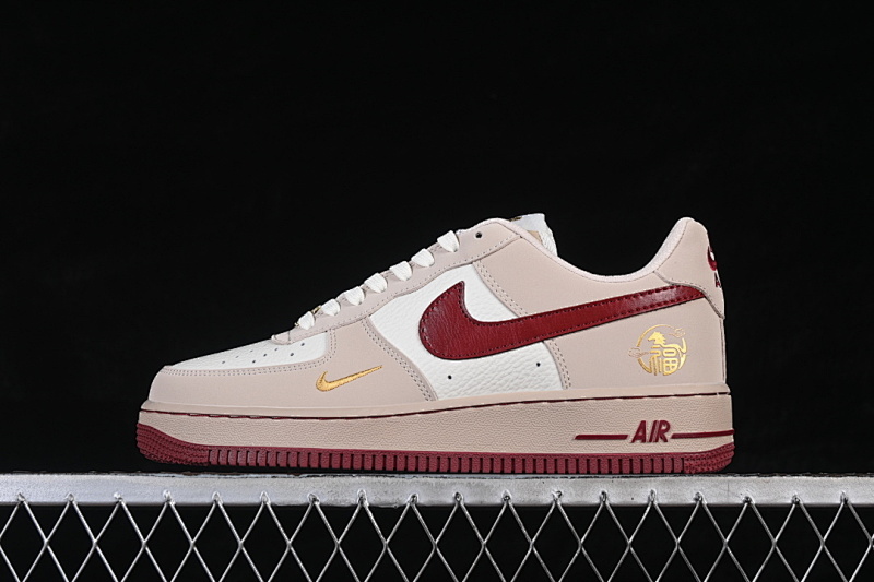 Nike Nike AIR FORCE 1 07 LOW CASUAL SNEAKERS BEIGE/WHITE/BROWN · NH0601-522, photo 1