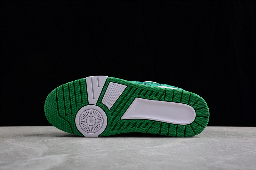 Louis Vuitton [L*V 2022 TRAINER SNEAKERS GREEN/WHITE/GREEN]-[WOMAN:36-39]-[MAN:40-46] - Image 12