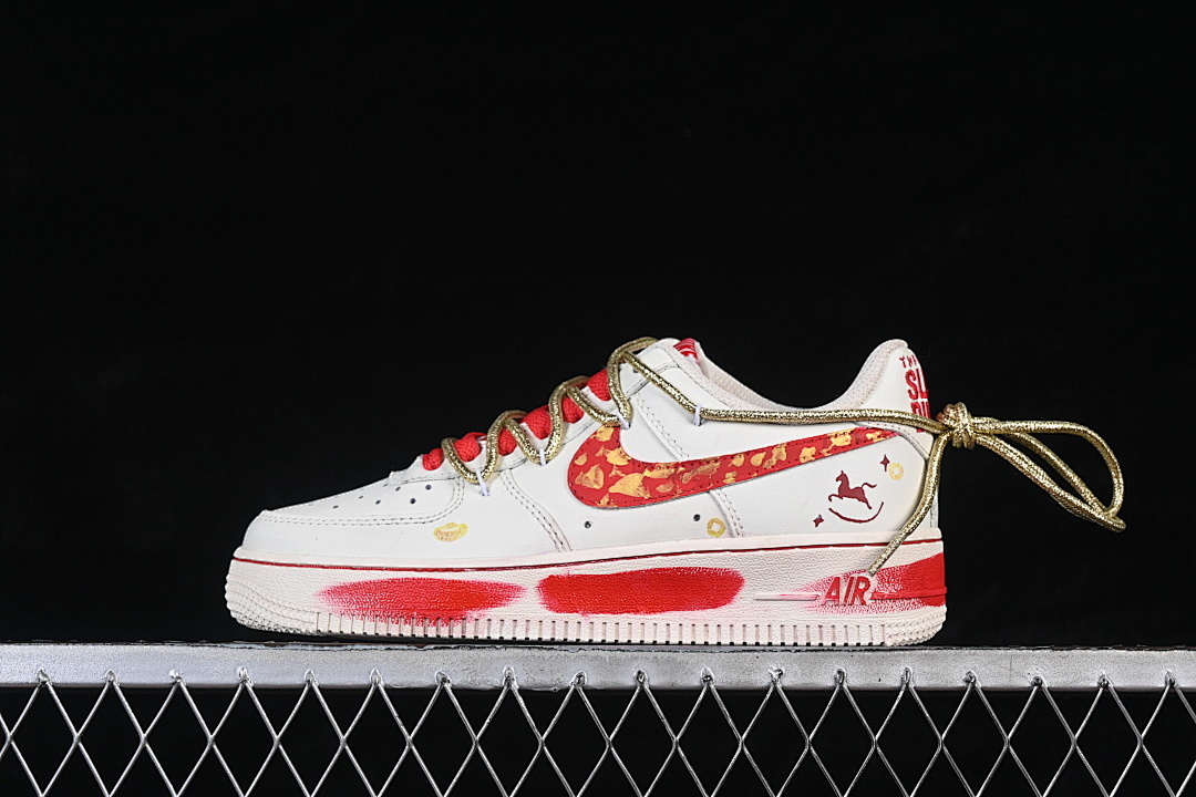 Nike Nike AIR FORCE 1 07 LOW WHITE/RED · SD2023-402, photo 1