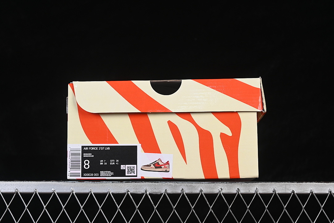 Nike [XD0028-003]-[AIR FORCE 1 07 LOW BEIGE/BROWN/RED]-[WOMAN:36-39]-[MAN:40-45] - Image 12