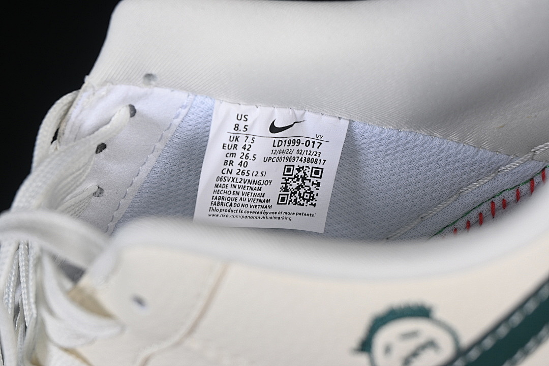 Nike [LD1999-017]-[AIR FORCE 1 07 LOW WHITE/GREEN/WHITE]-[WOMAN:36-39]-[MAN:40-45] - Image 6