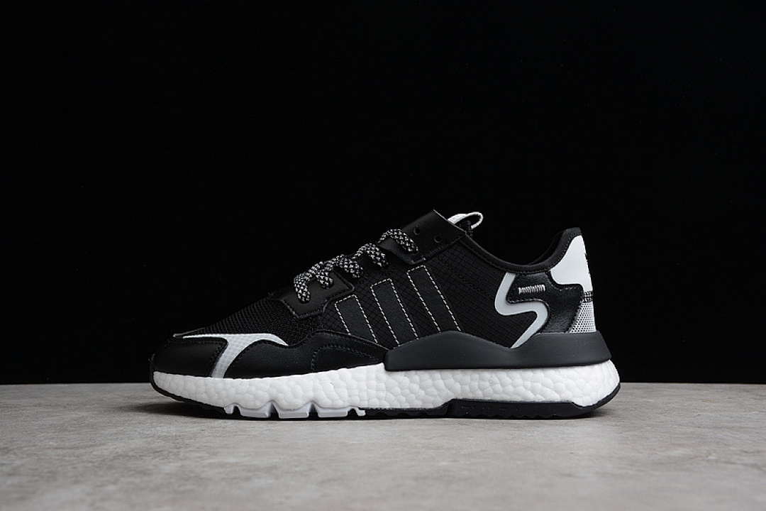 NITE JOGGER SHOES CORE BLACK/CORE BLACK/CLOUD WHITE · FW2055, photo 1