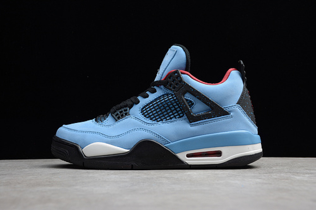 Jordan [123-121-132]-[308497-406]-[GET TRAVIS SCOTT'S X AIR JORDAN 4 CACTUS JACK OLIERS UNIVERSITY (BLUE]), photo 1