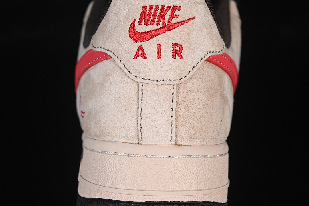 Nike [XD0028-020]-[AIR FORCE 1 07 LOW CASUAL SNEAKERS BROWN/BLACK/RED]-[WOMAN:36-39]-[MAN:40-45] - Image 7