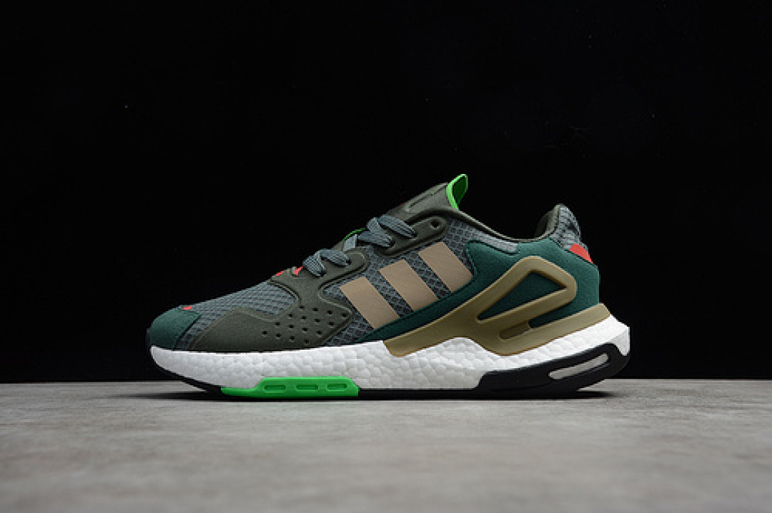 Unbranded [FW4817]-[DAY JOGGER SHOES ARMY GREEN/GREY/WHITE-ORANGE]-[WOMAN:36-39]-[MAN:40-45], photo 1