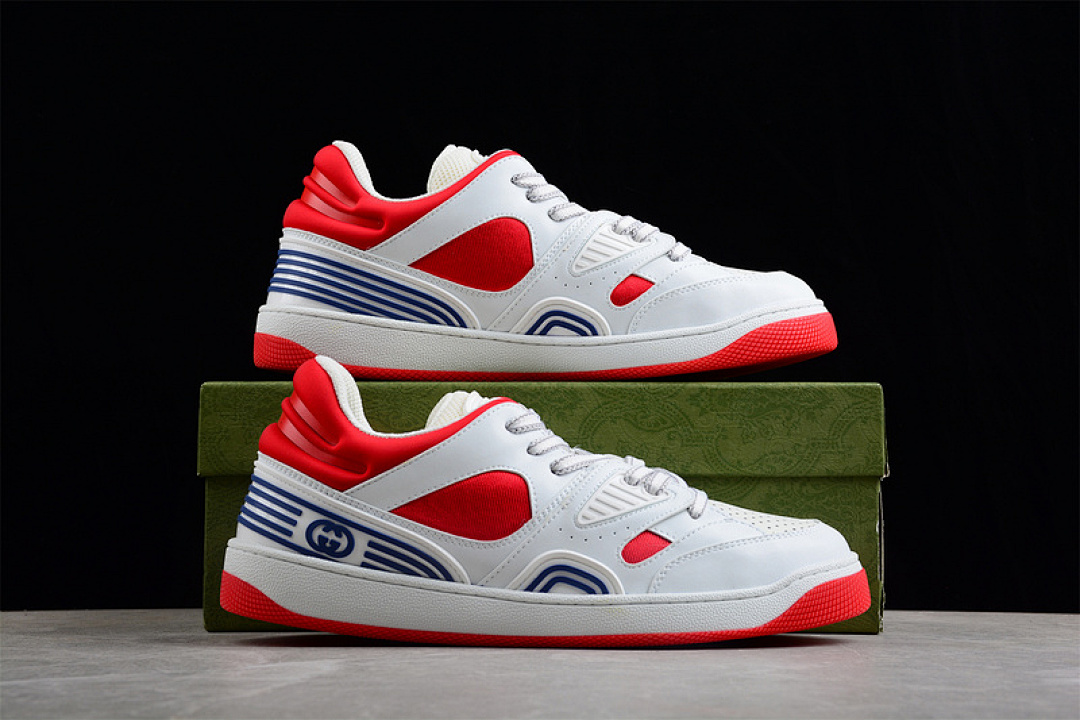 Gucci [GU*CCI BASKET LOW-TO SNEAKER WHITE/WHITE/RED]-[WOMAN:35-39]-[MAN:40-45] - Image 16